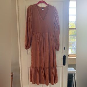 Fun, smocked, Fall dress from Old Navy!